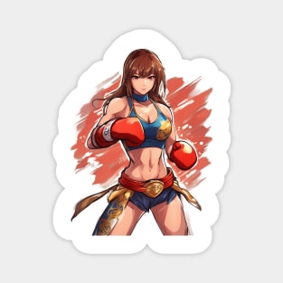 Women MMA fighter Magnet