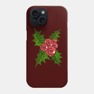 Swirly Mistletoe Phone Case