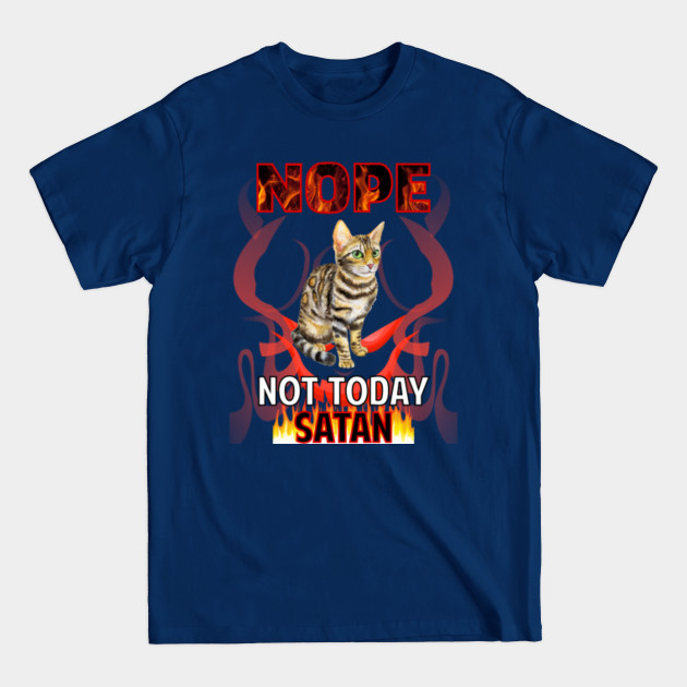 Discover Not Today Satan Bengal Cat 01 - Bengal Cat - T-Shirt