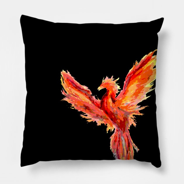 phoenix Pillow by Trashfox