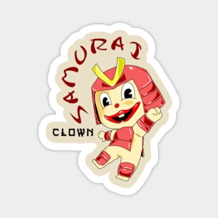 Samurai clown Magnet