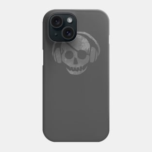Crew Neck Skully Grey Distressed Front & Back Phone Case