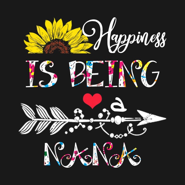 Happiness is being a nana mothers day gift by DoorTees