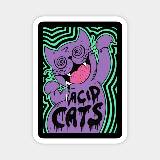 Acid cat Magnet by aisyahks