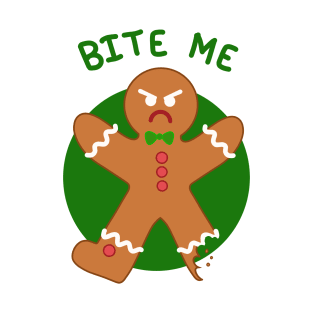 Bite Me (Gingerbread Man) T-Shirt