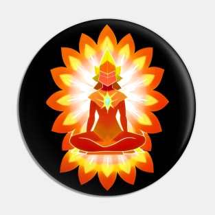 Aura Orange Meditation 02 Pin