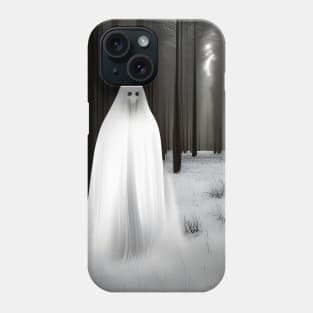 Creepy White Ghost in Forest Phone Case