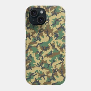 Woodland Camouflage Pattern Phone Case