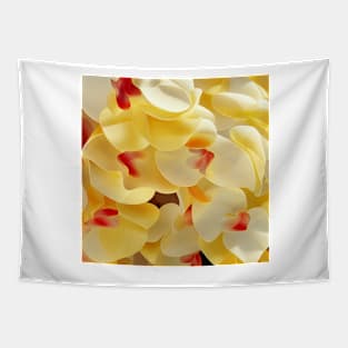 Delicate Yellow Orchids Tapestry