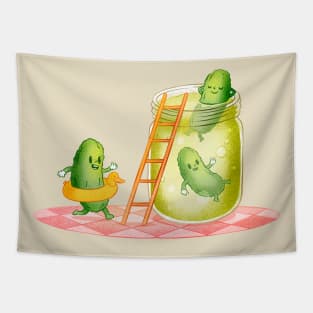 Pickles Funny jar Swim Tapestry