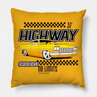 Low Rider Classic Car Lover Pillow