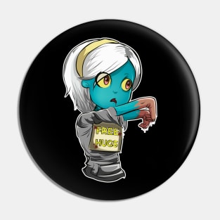 I'm a Zombie Girl in a Zombie World Pin