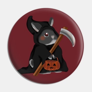 cute grim reaper rabbit _ Bunniesmee Halloween Edition Pin