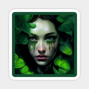 Delilah, The Nature Goddess | Green Tears Magnet