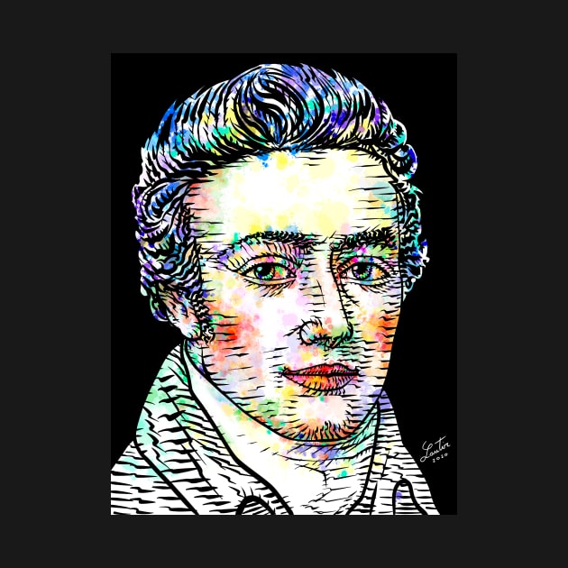 SAMUEL TAYLOR COLERIDGE watercolor and ink portrait by lautir