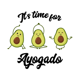 Ayogado freche Avocado Yoga Poser T-Shirt