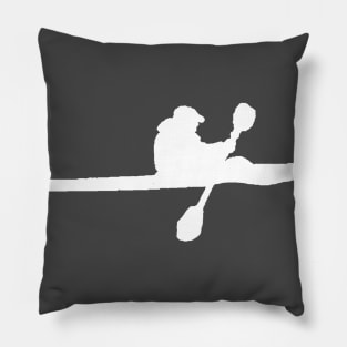 Sea Kayaker White Logo Pillow