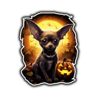 Halloween Chihuahua With Pumpkin Funny Gifts For Halloween Chihuahua Lover T-Shirt