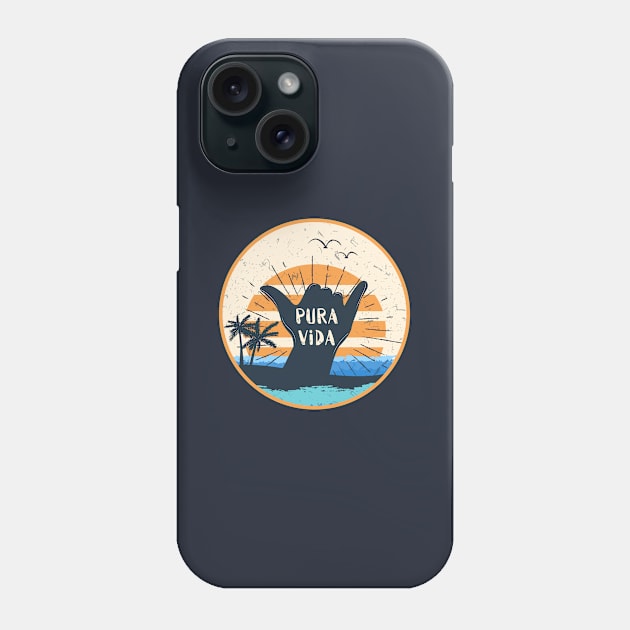 Pura Vida - Shaka Sign Phone Case by sqwear