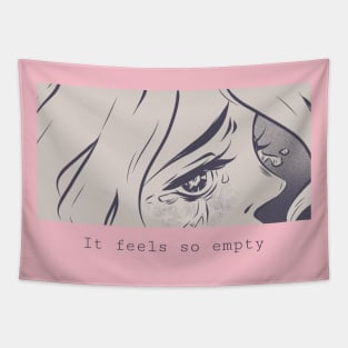 Sadness Sad Feelings Emotional Anime Girl Tapestry