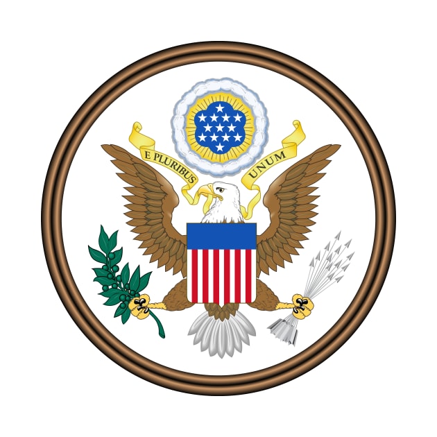 Great Seal of the United States (obverse) by Flags of the World