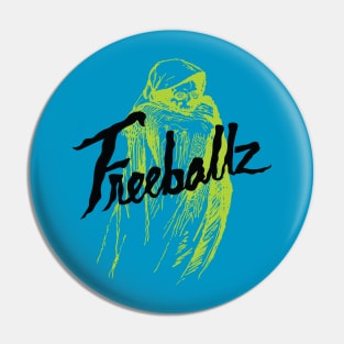 Freeballz Logo Green Dark Pin