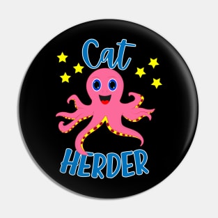 Cat lover and professional cat herder Pin