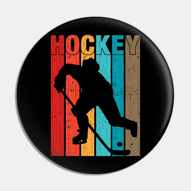 Hockey Gift Hockey Players Vintage Pin by TMSTORE