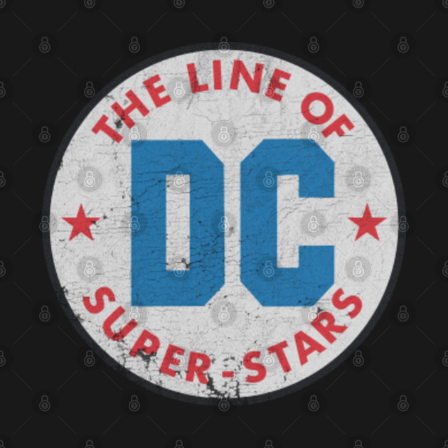 Discover The Line of DC Super-Stars Logo (Distressed) - Dc - T-Shirt