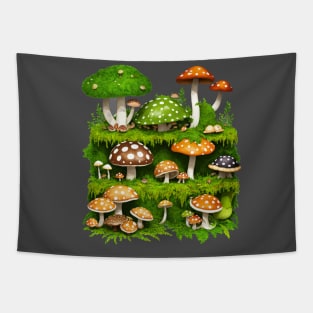 Enchanting Mushroom Forest Tapestry