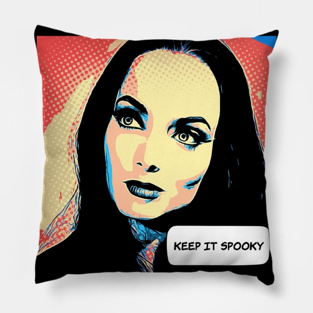 Keep it Spooky Pillow by KazArtDesigns