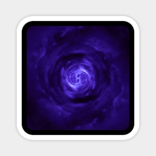 Purple Wormhole in Space Magnet