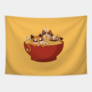 Ramen Cats Tapestry