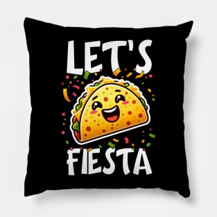 Cinco de Mayo Fiesta & Quesadilla Lover | Let's Fiesta Pillow