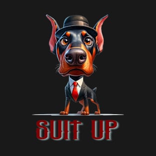 Suit Up Doberman T-Shirt