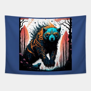 powerful wolverines Tapestry