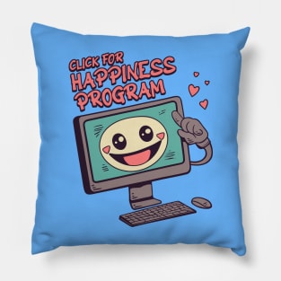 Click for Happiness Program Pillow