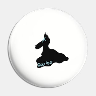 Ghost Pony Logo Pin