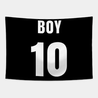 BOY NUMBER 10 FRONT-PRINT Tapestry