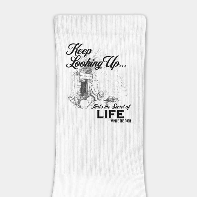 Winnie the Pooh Keep Looking Up...That's the secret of Life by Joaddo