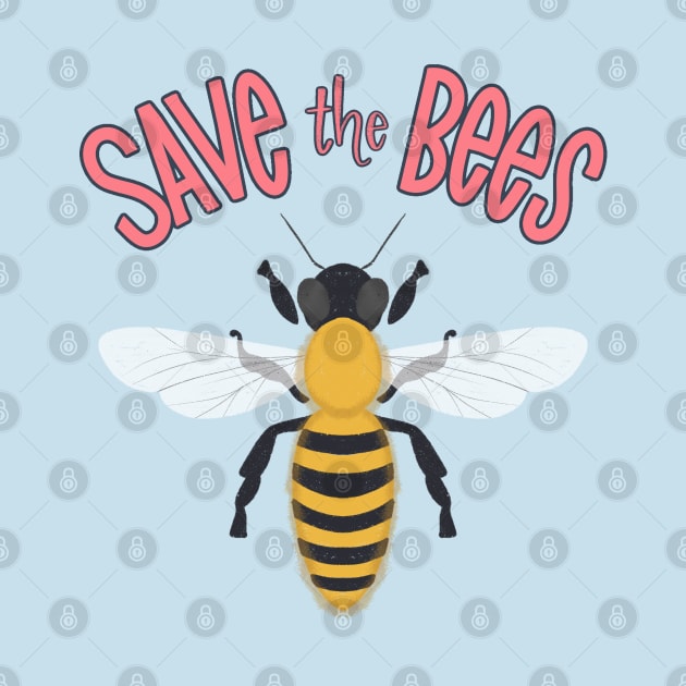 save the bees by Violet Poppy Design