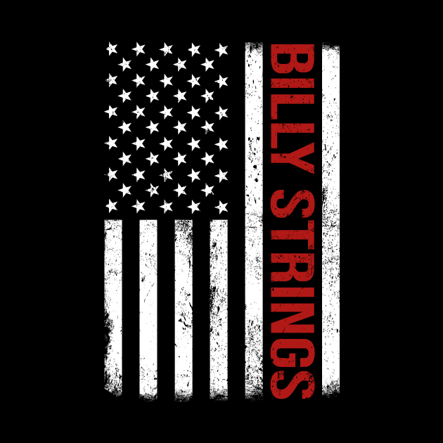 Graphic Billy Proud Name US American Flag Birthday Gift by Intercrossed Animal 