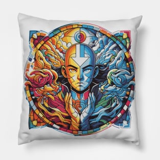 aang as the last air bender in battle position Pillow