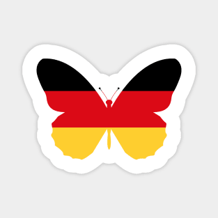German Butterfly Flag Magnet