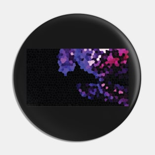 Purple Geometric Landscape Pin