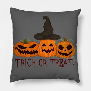 Trick Or Treating Pumpkins Pillow