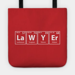 Lawyer (La-W-Y-Er) Periodic Elements Spelling Tote