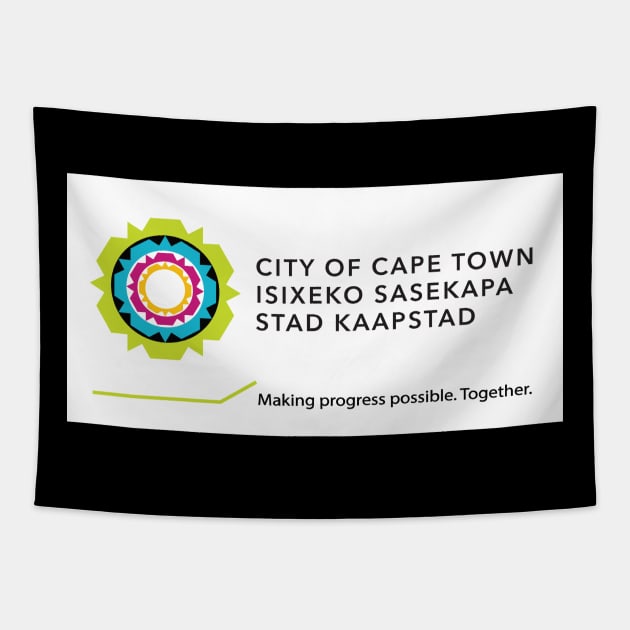 Cape Town Flag Tapestry by Wickedcartoons