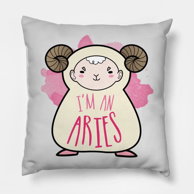 I'm an Aries Pillow by omai