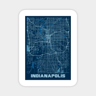 Indianapolis - Indiana Peace City Map Magnet